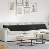 Sofa Pillows 2 pcs Black 200 x 40 cm Corduroy Fabric 42013891