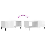 Coffee Table High Gloss White 90 x 50 x 40 cm Engineered Wood 894499