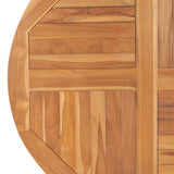 Tabletop Natural Teak Solid teak wood 90 cm diameter Durable 48987