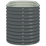 Garden Raised Bed 160x80x81 cm Galvanised Steel Grey 45524