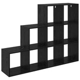 Room Divider Bookcase Black Oak 137.5 x 29 x 103.5 cm 886273