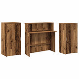 Reception Desk Old Wood 200x50x103,5 cm Engineered Wood 3324221