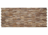 Wall Panel 10 pcs Natural 56 x 18 x 2 cm Solid Teak wood 42046657