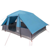 Family Tent with Rainfly Water-resistant 6-Person Blue 42042203
