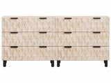 Sideboard 2 pcs White Wash Finish 60 x 33 x 75 cm 3310028