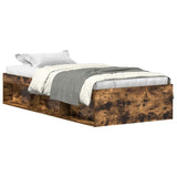 Bed Frame without Mattress Smoked Oak 90x200 cm 3203828