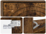 Wall-Mounted Shoe Cabinet ALKMAAR 71 x 17 x 86 cm Smoked Oak 896200