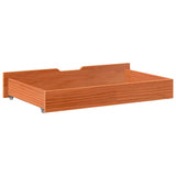 Under-Bed Drawers 2 pcs Wax Brown 95x55x17 cm Solid Wood Pine 850922