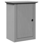 ZNTS 3 Piece Bathroom Furniture Set BODO Grey Solid Wood Pine 3307649