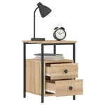 ZNTS Bedside Cabinets 2 pcs Sonoma Oak 34x35.5x50 cm Engineered Wood 826016