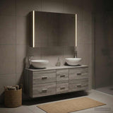Bathroom Furniture Set 4 pcs Grey Sonoma 3406748