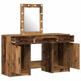 Dressing Table with Door Brown 50 x 41 x 135 cm Engineered Wood 3334261