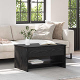 Coffee Table Black Oak 80 x 50.5 x 41.5 cm Engineered Wood 880715