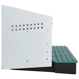Chicken Nesting Box 4 Compartments Wall-Mounted Galvanised Steel 4104893