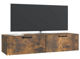 Wall-Mounted TV Cabinet Wall-mounted Smoked Oak 98 x 31 x 30 cm 898730
