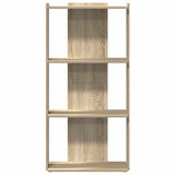 Bookcase 3-Tier Sonoma Oak 60x30x120 cm Engineered Wood 860267