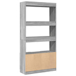 Highboard Grey Sonoma 92x33x180 cm Engineered Wood 3309623