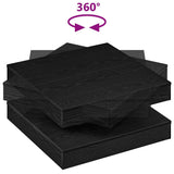 Coffee Table 360-Degree Rotatable Black 70x70x34.5 cm 858480