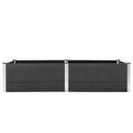 Garden Raised Bed 250x100x54 cm WPC Grey 49059