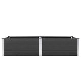 Garden Raised Bed 250x100x54 cm WPC Grey 49059