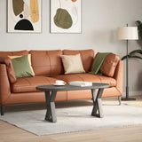 Coffee Table Legs 2 pcs Anthracite 38x cm Steel 4012702