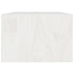 Coffee Table White 110x50x34 cm Solid Pinewood 809913