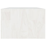 Coffee Table White 110x50x34 cm Solid Pinewood 809913