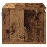 Wall-mounted Bedside Cabinet 2 pcs Old Wood Engineered Wood 863079