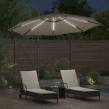 Umbrella Taupe 294 x 294 x 248 cm Polyester and Aluminium 42003386