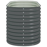 45524 Garden Raised Bed 160x80x81 cm Galvanised Steel Grey