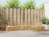 Outdoor Sofa Set 4 Piece White Solid Acacia Wood 3392464