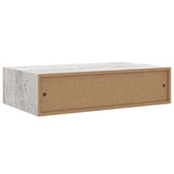 Wall Drawer Shelves 2 pcs Concrete Grey 40x23.5x10cm MDF 330252