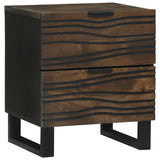 Bedside Cabinet Walnut 40 x 33 x 46 cm Solid Acacia wood 4018006