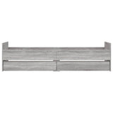 Bed Frame with Drawers without Mattress Grey Sonoma 90x200 cm 3207376