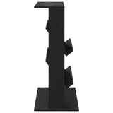 Magazine Rack Black Oak 70 x 41 x 96 cm Engineered Wood 899536