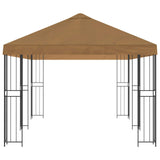 6 x 3 m Beige Polyester and Steel 190 3375982