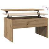 Coffee Table Artisan Oak 80x50.5x41.5 cm Engineered Wood 856931