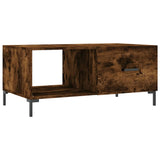 Coffee Table Smoked Oak 90x50x40 cm Engineered Wood 829217
