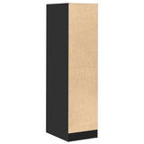 Apothecary Cabinet Black 30x41x118 cm Engineered Wood 855161
