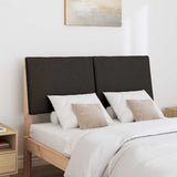 Upholstered Headboard Black 120 cm Solid Pine Wood 879296