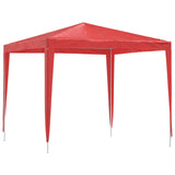 Party Tent 250 x 250 x 240 cm Red PE and Steel 42032986