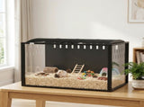 Hamster Cage Steel Chewproof with Openable Top, Deep Burrow for Dwarf Syrian Hamster, Gerbil, Rats, T3398P617034