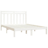 Bed Frame without Mattress White 160x200 cm Solid Wood 3105261