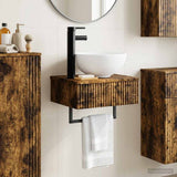 Wall-Mounted Wash Basin Smoked Oak 40 x 35 x 39 cm 890173