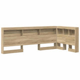 Storage Headboard with Shelf Sonoma Oak 75 cm Engineered Wood 3335527