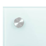 Kitchen Backsplash White 100 x 60 cm Tempered Glass 249462
