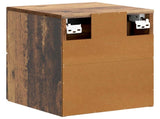 Wall-Mounted Bedside Cabinet 2 pcs Old Wood 34.5 x 33 x 40 cm 899332