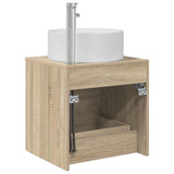 Wall-Mounted Sink Vanity Sonoma Oak 49.5 x 44.5 x 65.5 cm 890320