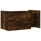 Coffee Table Smoked Oak 100x50x50 cm Engineered Wood 848364