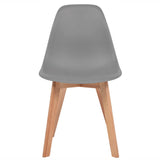 Dining Chairs 6 pcs Grey Plastic 244776